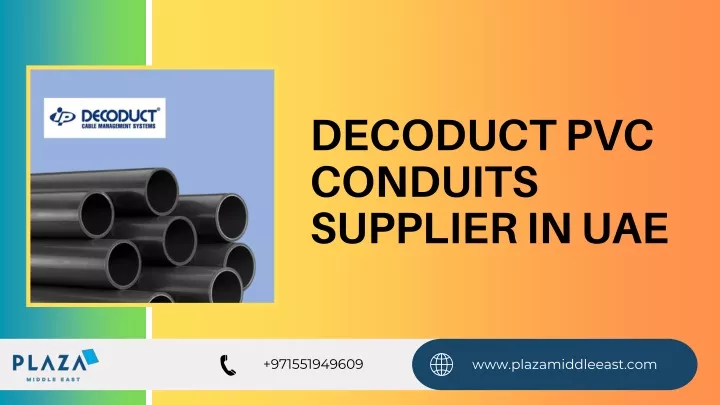 decoduct pvc conduits supplier in uae