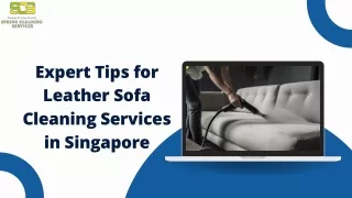 Expert Tips for Leather Sofa Cleaning Services in Singapore