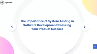 the importance of system testing in software