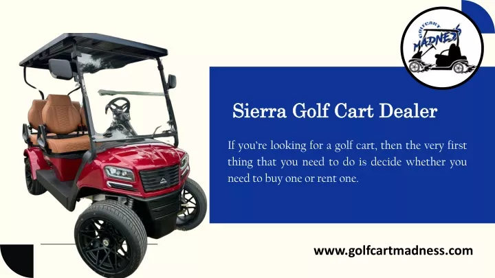 sierra golf cart dealer