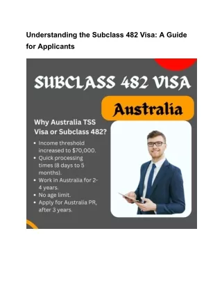 Unlock Opportunities with the Subclass 482 Visa