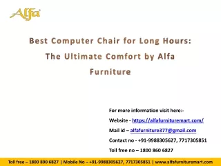 Best Computer Chair for Long Hours