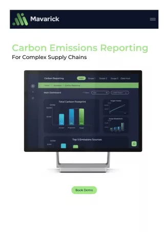 carbon emissions reporting for complex supply