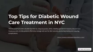 Diabetic Wound Care Treatment NYC - Dr Oleg Karpenko,DPM