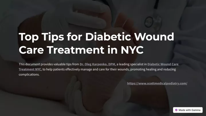 top tips for diabetic wound care treatment in nyc