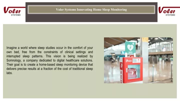 voler systems innovating home sleep monitoring