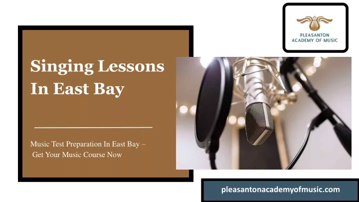 singing lessons in east bay