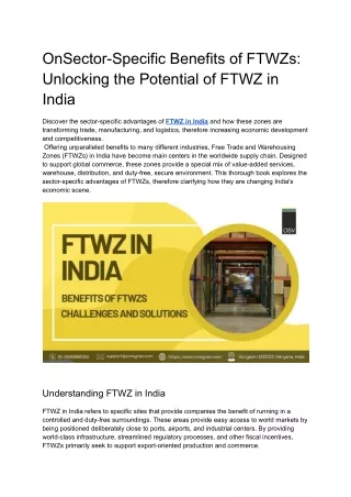 onsector specific benefits of ftwzs unlocking