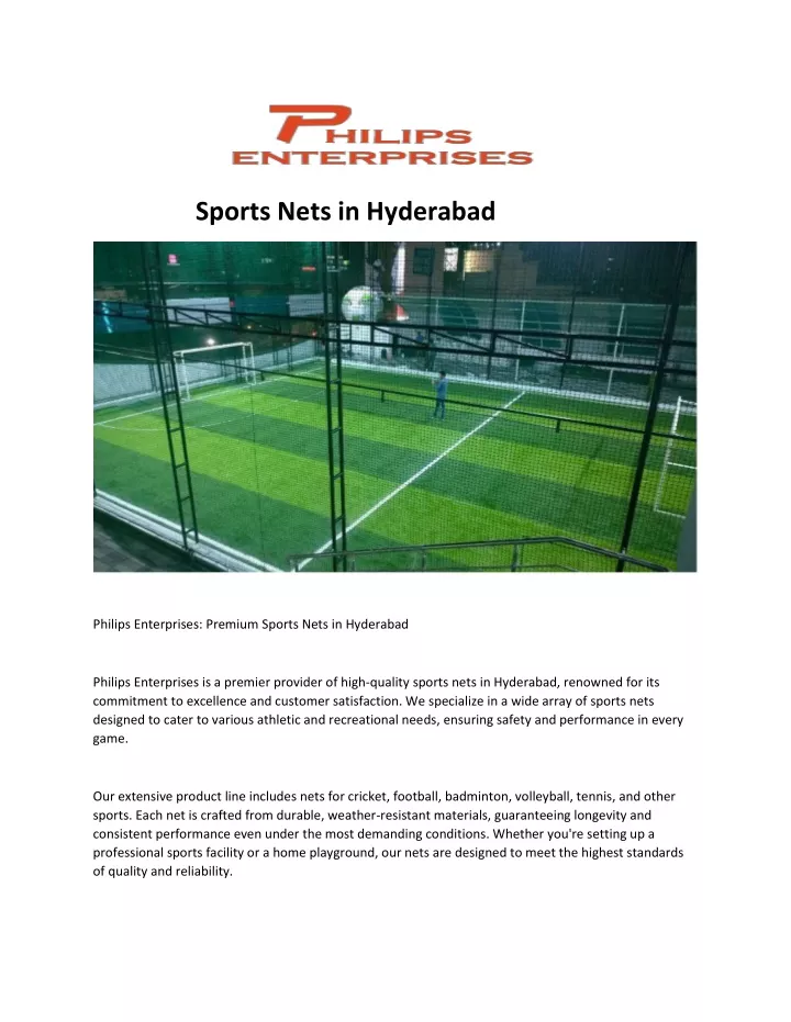 sports nets in hyderabad