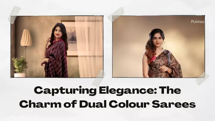 capturing elegance the charm of dual colour sarees