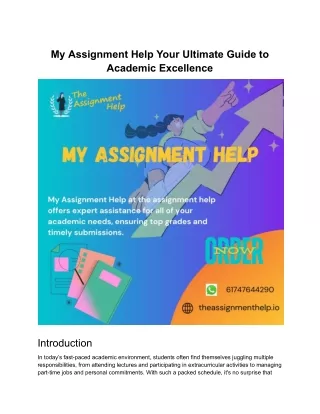 my assignment help your ultimate guide