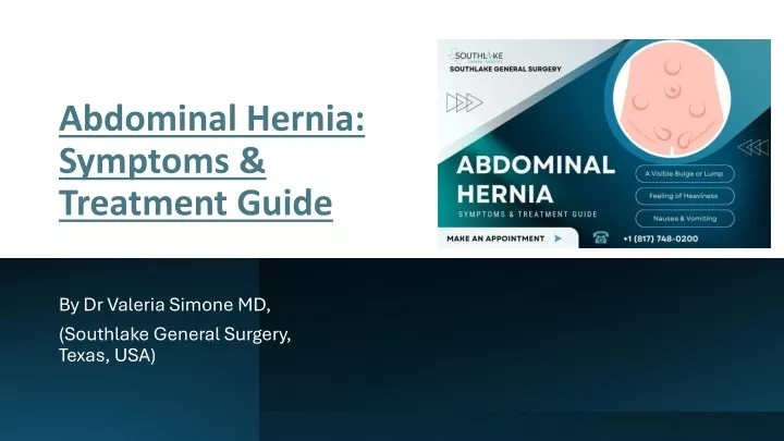 abdominal hernia symptoms treatment guide