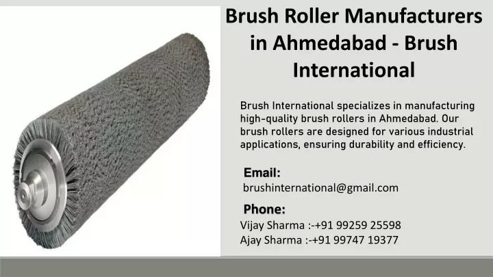 brush roller manufacturers in ahmedabad brush