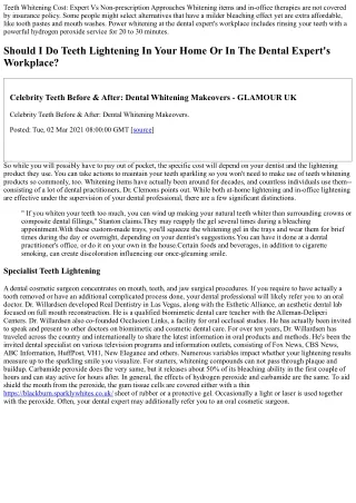 Why In-office Teeth Bleaching Deserves The Cost: Tompkins Oral: Basic Dental Car