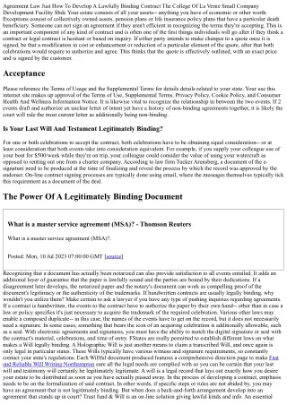 Are Handwritten Agreements Lawfully Binding?