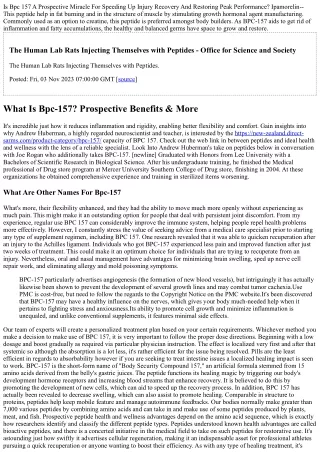 What Is Bpc-157? Potential Usages & Benefits