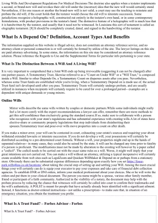 Will Certainly: What It Suggests, Exactly How It Works, And Demands