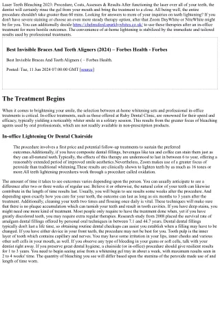 laser teeth bleaching 2023 procedure costs