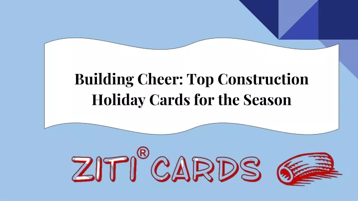 building cheer top construction holiday cards