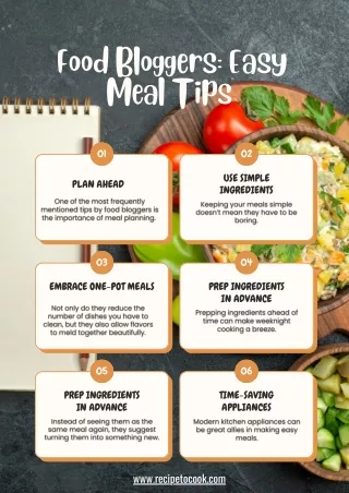 Food Bloggers: Easy Meal Tips