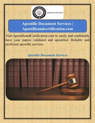 Apostille Document Services   Apostilleandcertification.com