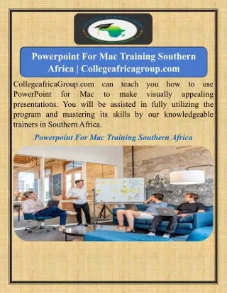 Powerpoint For Mac Training Southern Africa  Collegeafricagroup.com