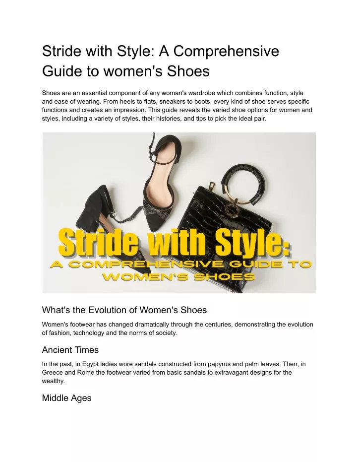 stride with style a comprehensive guide to women