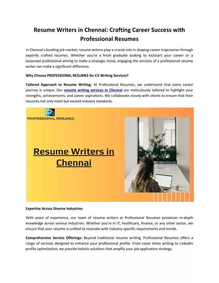 resume writers in chennai crafting career success