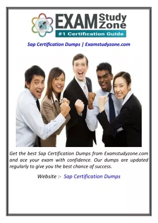 Sap Certification Dumps  Examstudyzone.com