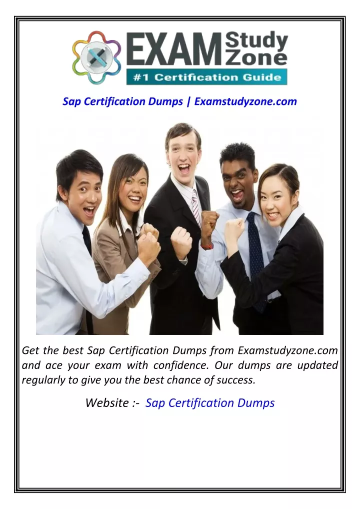 sap certification dumps examstudyzone com