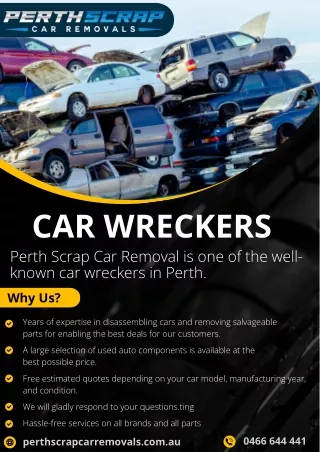 Perth Car Wreckers | Auto Wrecking Services in Perth