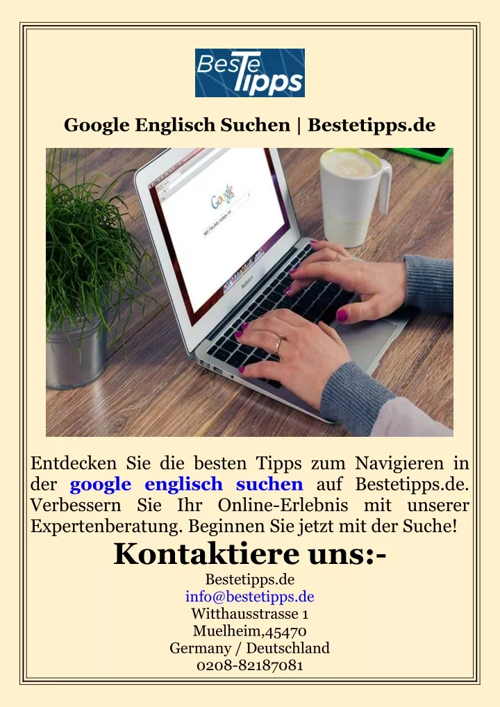 google englisch suchen bestetipps de