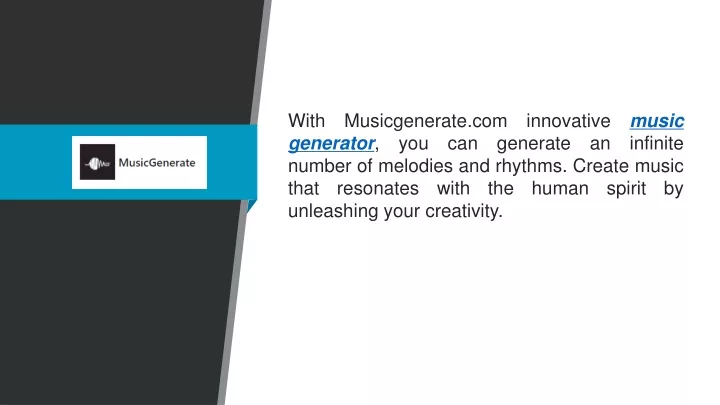 with musicgenerate com innovative music generator