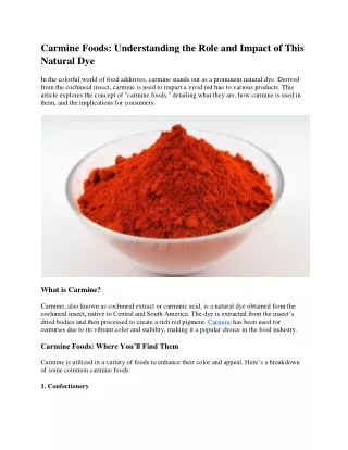 Carmine Foods