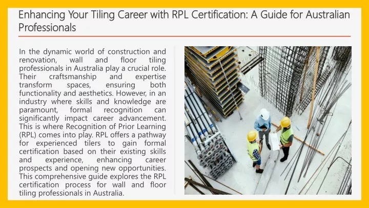 enhancing your tiling career with