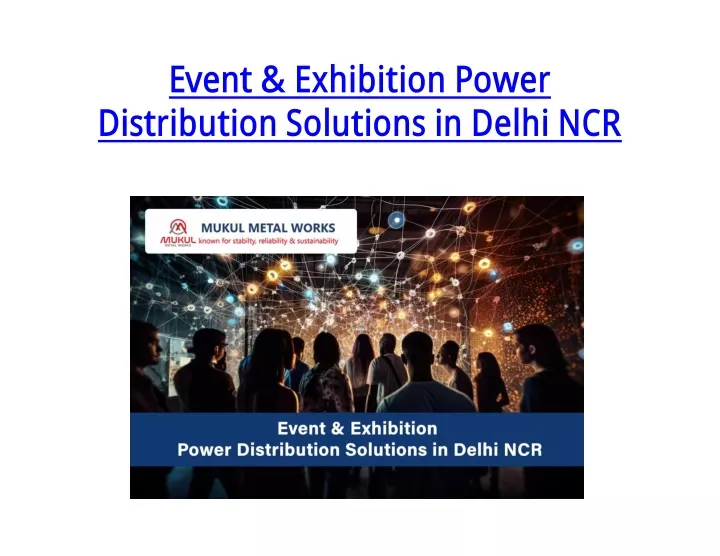 event exhibition power distribution solutions