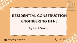 Residential Construction Engineering in NJ