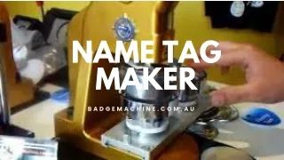 Create Own Name tag machine