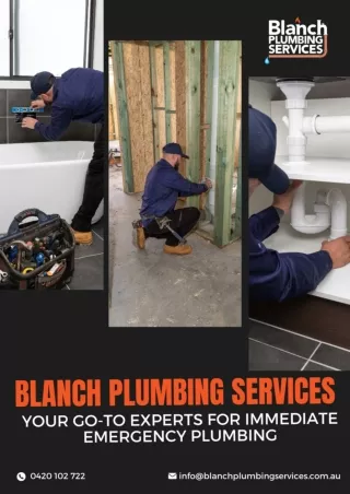 Blanch Plumbing Services: Your Go-To Experts for Immediate Emergency Plumbing