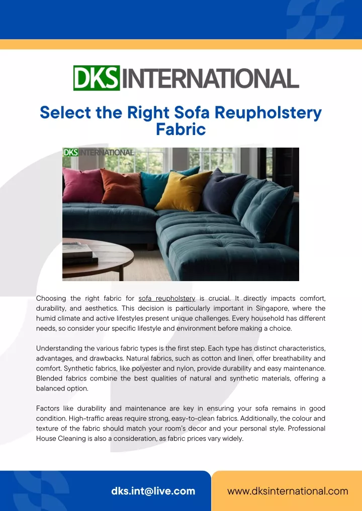 select the right sofa reupholstery fabric