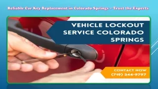 Reliable Car Key Replacement in Colorado Springs – Trust the Experts