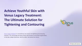 Transform Your Skin with Venus Legacy Treatment