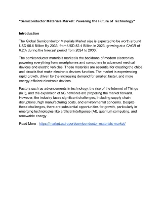 semiconductor materials market powering