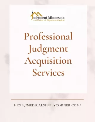 Why Choose Professional Judgment Acquisition Services?