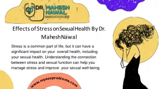 Effects of Stress on Sexual Health