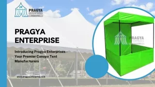 Pragya Enterprises: Elevating Your Events with Premium Promotional Canopy tent