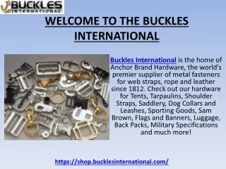 Strap Eyes at Buckles International