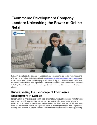 Ecommerce-development-companyLondon