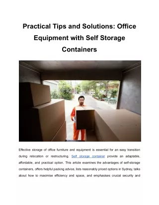 practical tips and solutions office
