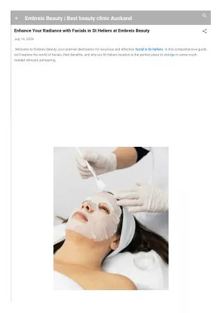 Enhance Your Radiance with Facials in St Heliers